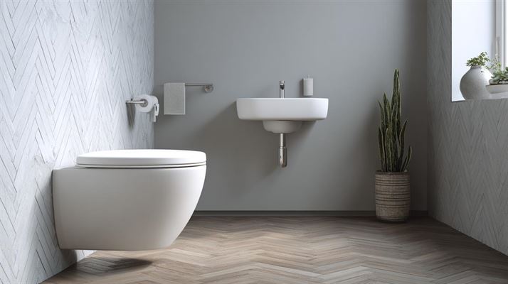 Væghængt toilet uden skyllekant - det moderne valg til dit badeværelse